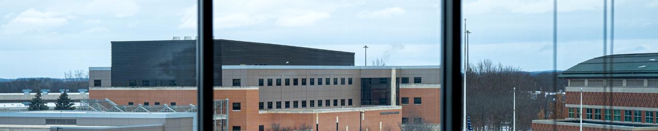Captured from the three floor of the Mary Idema Library, the Valley Campus covered in snow on December 8th.